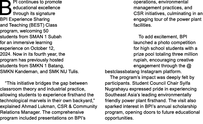 BPI continues to promote educational excellence through its signature BPI Experience Sharing and Teaching (BEST) Clas...